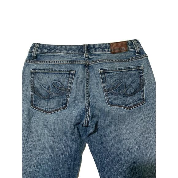 Express Mia Boot Cut Leg Jeans Women's Size 6R Blue Low Rise Stretch Denim - Picture 3 of 9